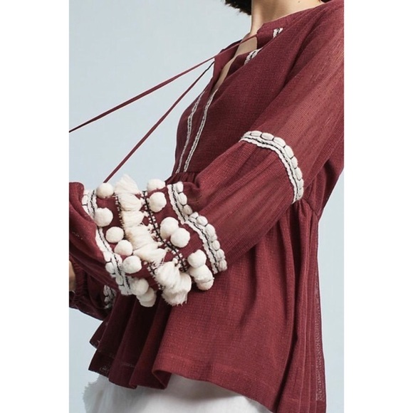 🦄SOLD🦄 Vineet Bahl | Nisha Peasant Top - Picture 8 of 14